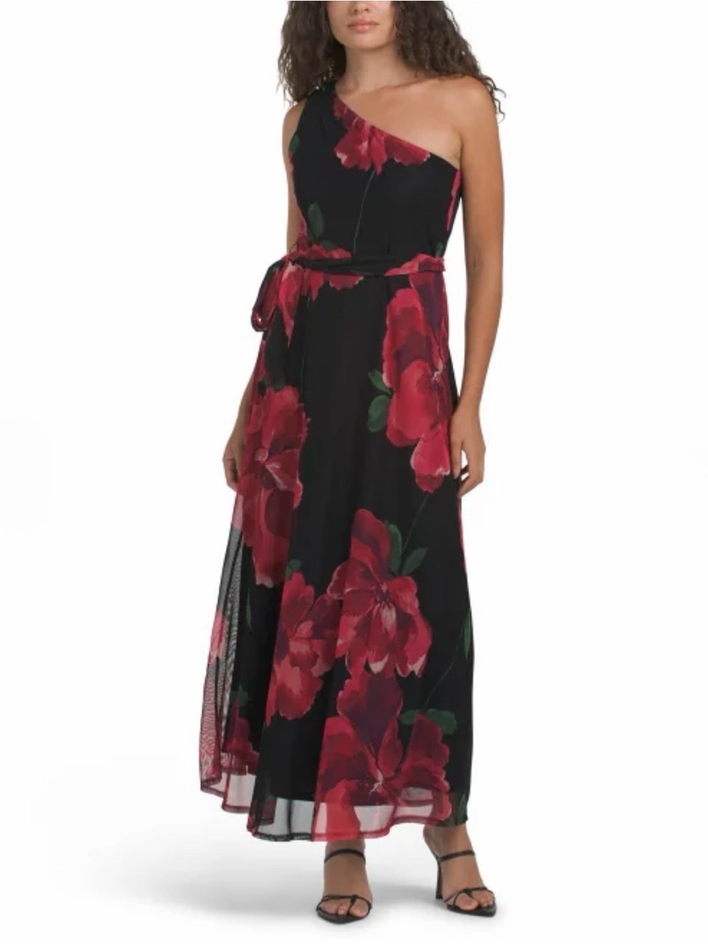 Nicole Miller one-shoulder dress
